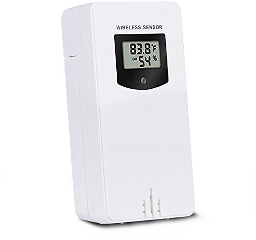 Kalawen Wireless Remote Sensor for Outdoor Temperature Humidity Remote Sensor in Backyard, Garden, Courtyard and Basements
