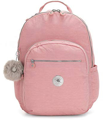 Kipling Seoul Extra Large Metallic 17 Laptop Backpack, Bridal Rose, 13.5''L x 18.25''H x 7.75''D, Women's Seoul Xl Backpack