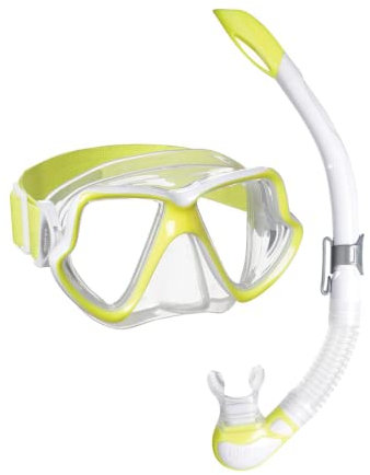 Wahoo Neon - Set de esnórquel con Bolsa y Bolsa Seca