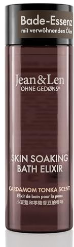 Jean & Len Elisir da bagno Rosmarino e zenzero, con oli naturali, lascia la pelle piacevole, fragranza erbacea, olio da bagno per tutti i tipi di pelle, senza parabeni e siliconi, 100 ml