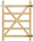 INMOZATA Garden Gate Wooden Pedestrian Gate with Gate Lock and Hinge, 3ft Wide x 4ft High (90cm Wide*120cm High)