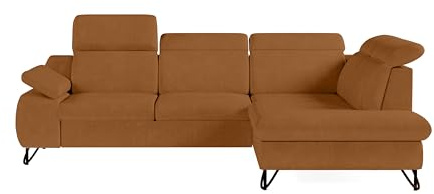 Robin Inspire Divano Angolare Convertibile Divano Letto A Forma Di L Multifunzionale Autonomo Con Spazio Di Archiviazione In Tessuto Chenille Carmelo Iverto 263 x 206 x 95 cm Destra