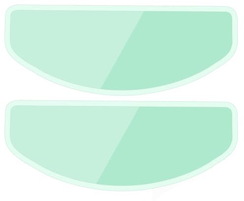 Supecesorio Película Protectora antivaho Universal para Casco de Motocicleta, 2PC Películas de Paquete Antivaho, Inserto de Lente de Visera Transparente Resistente a la Niebla 8,8cm x 24,5 cm