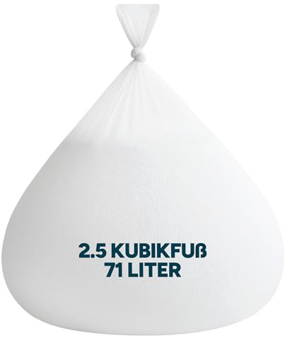 icon Bean Bag Refill, 2.5 Cubic Foot, 71 Litres, Bean Bag Filling with Free flow Polystyrene Beads to top up Beanbags, Bean Bag Filler for Beanbag Chairs, Ideal or Small Beanbags, Made in UK