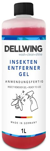 Dellwing Insektsborttagare AktivGel 1 l, färdig att använda insektsborttagare för bil, för lack, glas och plast, idealisk som förbehandling före biltvätt, tillverkad i Tyskland