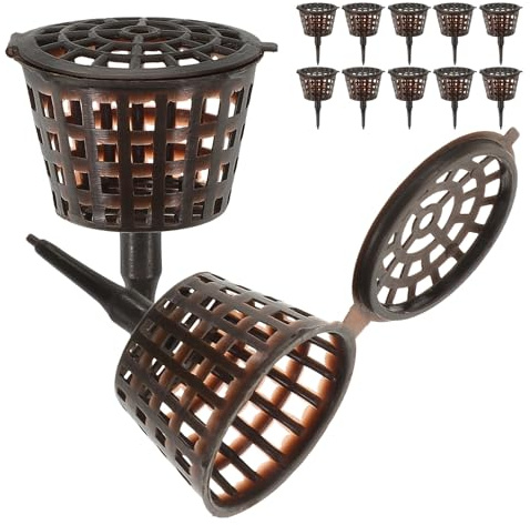 CORHAD Contenitori per Fertilizzante per Bonsai in Plastica con Coperchio, Kit da 20 Pezzi per Rilascio Controllato Nutrienti, Porta Fertilizzanti Portatile per Orchidee e Piante Grasse