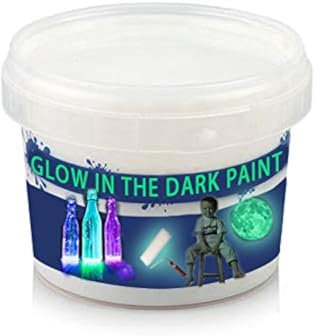 Glow in the Dark Almost Transparent Paint (Aqua), water based glow phosphorescent paint 100 ml