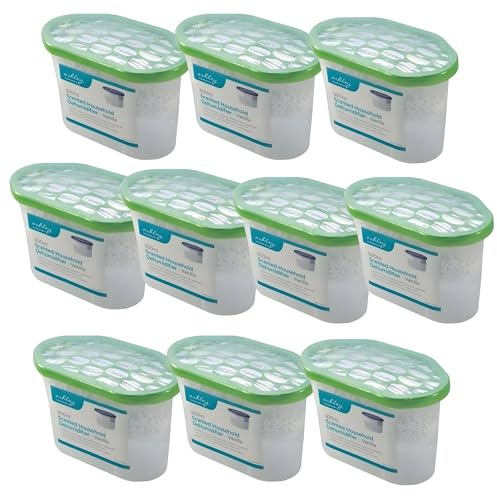 HomeZone® 10 deumidificatore per interni usa e getta, profumato alla vaniglia, per rimuovere la condensa, assorbe l'umidità, deumidificatore per muffa umida in casa, cucina, guardaroba