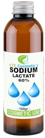 Natriumlactat 60% (Sodium lactate 60%) - 100 gr (Flasche 3/4 gefüllt)- Verwendung Bei Stückseifen hilft es, einen härteren Riegel herzustellen