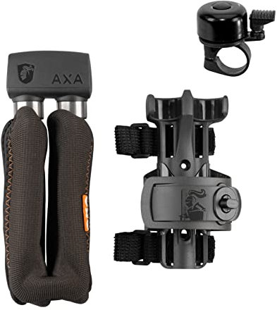 Axa Faltschloss Foldable Lock 1000 Länge 105 cm Level 11 inkl. Fahrradklingel