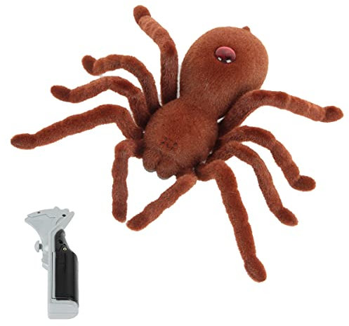 XiXiRan Ferngesteuerte Spinne Spielzeug, Ferngesteuerte Tarantel, Steuerspinne Spielzeug, Rc Spider, Fernbedienung Tiere, Spinne Infrarotspielzeug, Fright Requisiten für Kinder