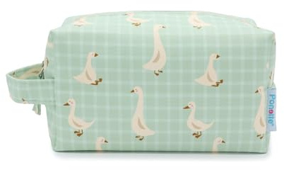 PONETTE - Trousse de toilette pour enfant Motif carreaux Oies