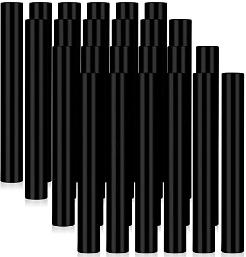 Sratte 24 Pcs Relay Baton Aluminum Field Race Track Baton for Track and Field Students Office Outdoor Running Practice Athlete Equipment(Black)