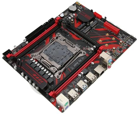 Dpofirs X99 LGA 2011 V3 Mainboard 4-Kanal DDR4 Speicher Gaming Motherboard mit RTL8111G Gigabit LAN für PC und Smallng