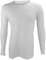 THMO Mens Long Sleeved Thermal Top Winter Base Layer Top | Ribbed Underlayer Extra Warm Fleece T-Shirt (UK, Alpha, M, Regular, Regular, White)