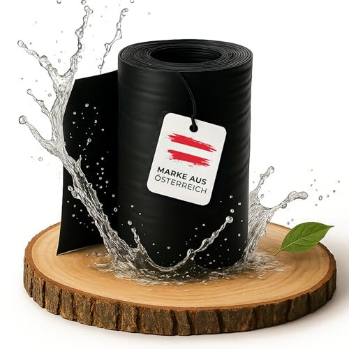 Folienkönig® Lámina para estanque de 2 x 5 m, resistente a desgarros, para estanques pequeños y arroyos, resistente a los rayos UV, impermeable, lámina de polietileno de 150 µm, 5 capas, para jardín y