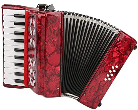 Generic Acordeón de Piano 8 Bajos 22 Teclas, Instrumento Musical, Diseño Ergonómico, Materiales, Limpieza y Transporte Convenientes, Adecuado para Niños y Estudiantes