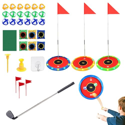 Golfset För Barn | Träning Och Övning För Sving Med Övningsaktiviteter,Golf Putting Spel Leksak - Träning Inomhus På Gräsmattan Sport Camping Julklapp