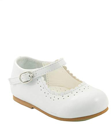 Sevva Girls Shoes Mary Jane Toddler Baby Spanish Style Emma (5 UK Child, White)