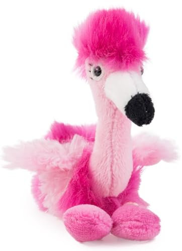 Schaffer- Flamingo Flamenco de Peluche con imán Chantal, Color Rosa, 12 cm (3544)