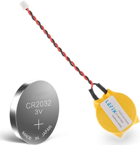 Batería CMOS de repuesto con cables y conector de paso de 1,25 mm para Dell Latitude E5440 E5450 E6440 E6420 E6230 E6520 E7440 E7240 Alienware 17R3 (color amarillo)