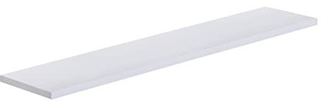 MODULARREDO | SMART Mensola da Muro, Scaffale Legno, Mensola da Parete, 76x15.5x1.8 cm, Bianco - Made in Italy