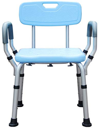 CHEWYNP bathstool Shower Chair | Portable Bath Seat | Adjustable Showering Bench | White Bathtub Lift Chair with Arms