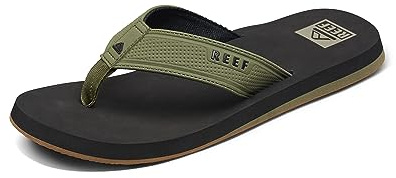 Reef Men's The Layback Flip Flop Sandal Black Olive