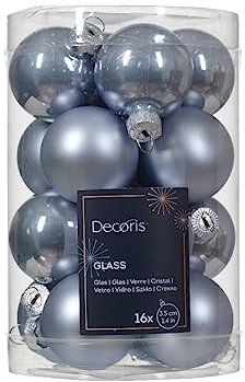 Weihnachtskugeln Glas 35mm x 16 Stück kleine Christbaumkugeln