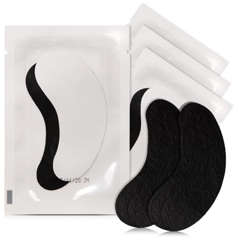 Lunamoon 50 pares Almohadillas de Ojos para Extensiones de Pestañas Parches Extensiones de Pestañas Eyelashes Extension Pads