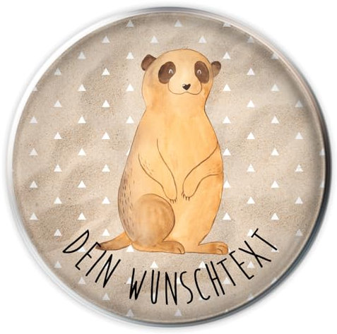Mr. & Mrs. Panda Personalisierter Waschbecken Stöpsel Erdmännchen - Personalisierte Geschenke, Personalisiertee Ablaufgarnitur, Afrikareise,