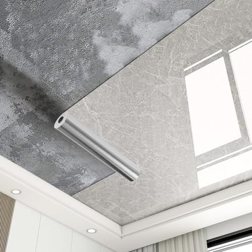 Panneaux De Plafond Papier Adhésif Imperméable, Décoratif Pour Plafonds Et Murs, Pour Surfaces En Bois/Béton/Ciment, Panneaux De Revêtements De Faux Carreaux - Installation Facile(B style,WXL