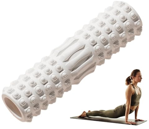 Rollador De Masaje De Espuma EVA De 30 Cm - Roller De Yoga De Densidad Media Para Relajación De Tejido Profundo, Recuperación Muscular Y Liberación De Fascia | Roller De Estiramiento Trasero, Herramie