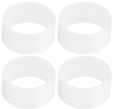 Haodream Anneaux de préhension en silicone pour raquette de tennis, bandes de raquette antidérapantes, pour badminton, squash, batte de baseball, plus confortable