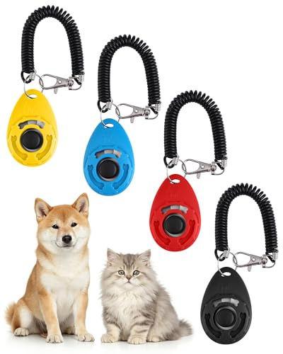 Acual 4 PCS Clickers pour Chien, Clicker Dressage Professionnel