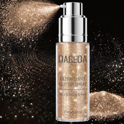 Spray à paillettes pour le corps, 30 ml, poudre holographique pour femme, tenue de festival, accessoires rave, vêtements à paillettes et nail art, #04