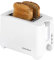 Progress EK3393P Electric 2 Slice Toaster, Bread & Bagel Toaster, Wide Slots, Slide-Out Crumb Tray, Defrost/Reheat/Cancel Functions, 7 Levels of Browning, Cord Storage, 750 W, White