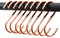 rod & knot S-Haken aus stabilem Metall - 8 Stück (Kupfer)