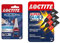 LOCTITE Colle Bloc Écrou - Résine autobloquante pour éviter le desserage par vibration de boulons, 5 ml & Super Glue-3 Power Gel Mini Dose, colle forte enrichie en caoutchouc, lot de 3 tubes 1 g