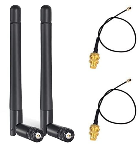 KHIYQILO Antena WiFi 2.4GHz 3dBi SMA para Router Inalámbrico, Cámara IP, Videovigilancia, Monitor, Bluetooth