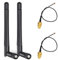KHIYQILO WiFi Antenne 2.4GHz 3dBi SMA Connector U.FL für WiFi Router Drahtlose Netzwerkkarte Sicherheit IP Kamera Videoüberwachung Monitor Bluetooth
