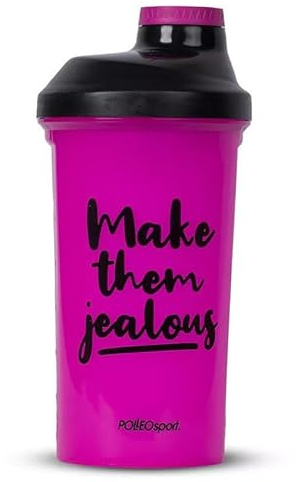 Shieldmixer Them Jealous Eiweiß Shaker - Shaker Proteinshake - 600ml - Gym Shaker - Für eiweiß- & Sportgetränke - Shake becher - Gym Zubehör - Trinkflasche - Rosa - Defender Classic Protein Shaker