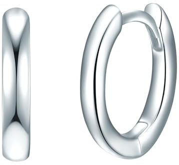 Rafaela Donata Damen Creolen aus 925/- Sterling Silber - Silbercreolen schlicht