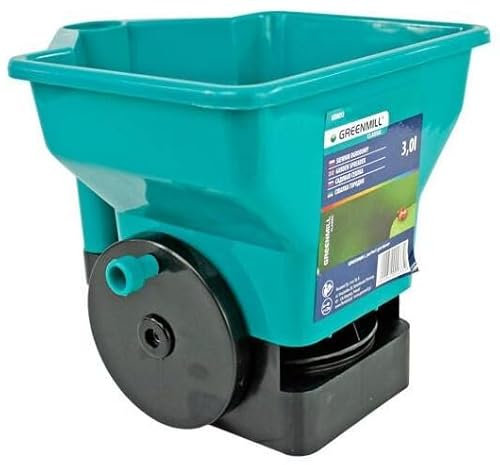 Greenmill Handstreuer Universalstreuer Düngerstreuer Saat-Streuer Rasensamen Salz 3,5L GR0033