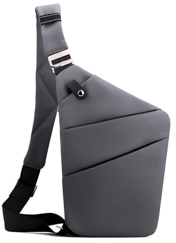 BIRDDIE Borsa Al Petto Monospalla Antifurto Grande Capacità Leggera