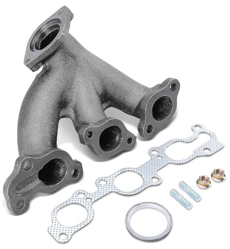 Frankberg Collettore di scarico + 1x Guarnizione collettore + 2x Bullone di Fissaggio + 2x Dado in rame + 1x Flangia Posteriore Compatibile con LX Land Cruiser J7 JL7 80 J8 Pick-up Replace# 674-635