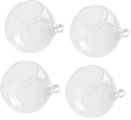 OSOLADY 4piezas Jarrón De Vidrio Transparente Colgante Bolas De De Plantas Decoración para Bodas