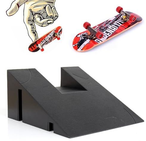 Gxdamxz Mini Skate Doigt Rampe d'Escalier, Fingerskateboard Set Finger Skateboard Accessoires d'Entraînement