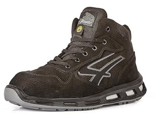 U-Power Red Lion Lift, Safety Shoes, High, Lightweight and Flexible, Anti perforation, Anti Puncture, with Infinergy Insert, with Aluminium Toe Caps (Grey 43)