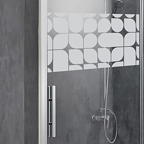 50 adesivi oscuranti quadrati per vetro e porta della doccia – adesivi murali bagno – 50 x 100 cm